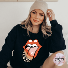 Load image into Gallery viewer, Leopard, Stars & Tounge Crewneck