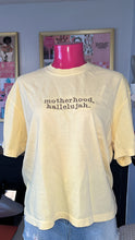 Load image into Gallery viewer, *Pre-Sale* Motherhood, Hallelujah. Butter Yellow Cropped T-Shirt