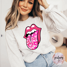 Load image into Gallery viewer, Pink Hearts &amp; Tounge Crewneck
