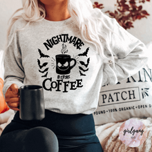 Load image into Gallery viewer, Nightmare Before Coffee Crewneck

