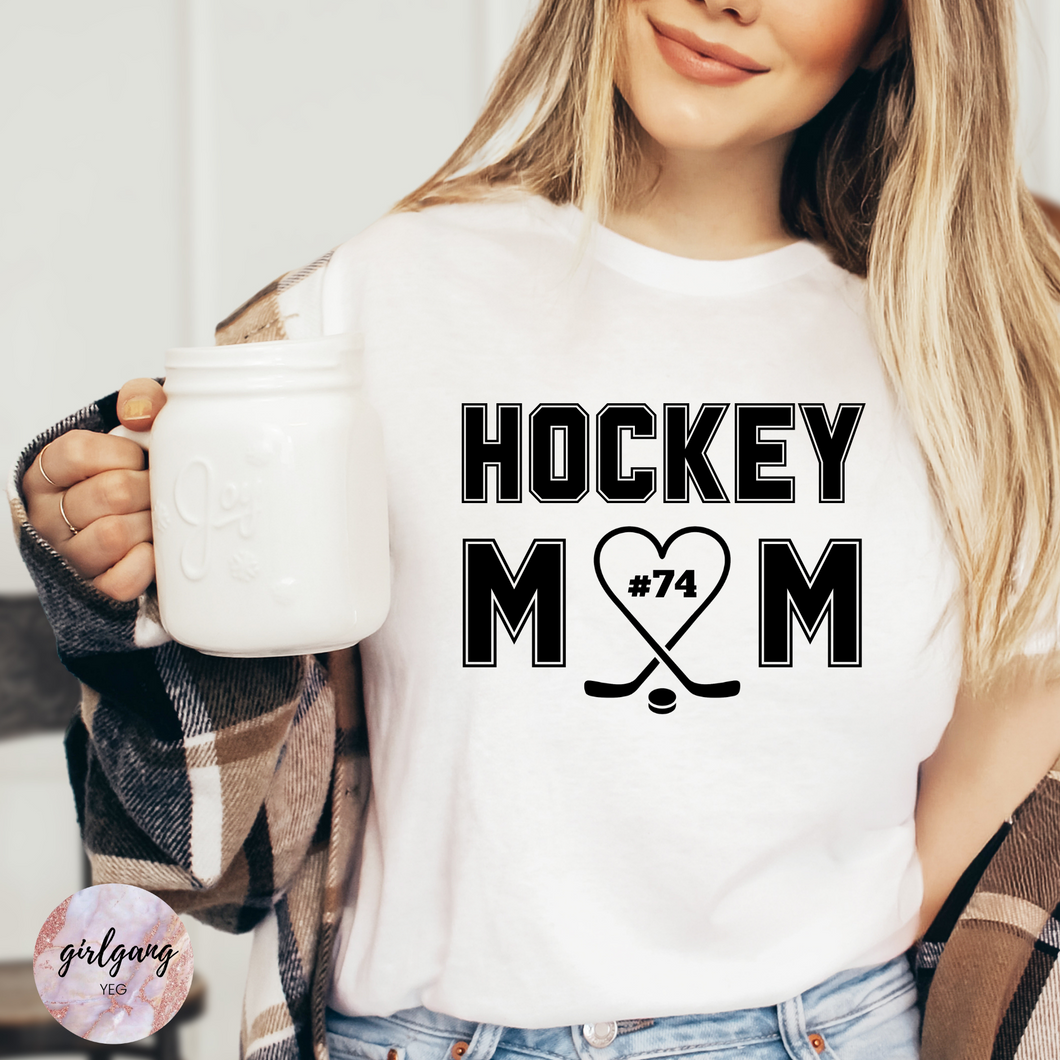 Hockey Mom Custom Number