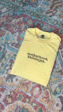 Load image into Gallery viewer, *Pre-Sale* Motherhood, Hallelujah. Butter Yellow Cropped T-Shirt
