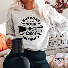 Load image into Gallery viewer, Support Your Local Witches Crewneck
