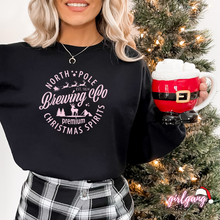 Load image into Gallery viewer, North Pole Brewing Co. | Light Pink Font Crewneck

