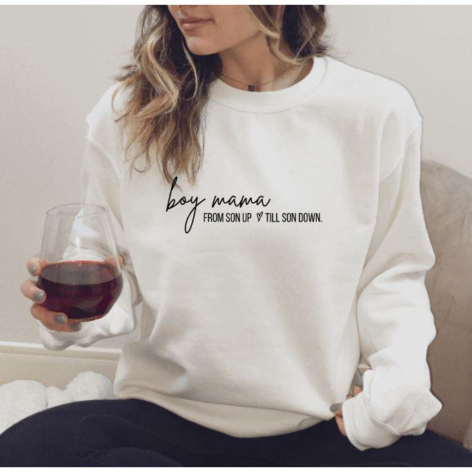 Boy Mama Son Up Till Son Down Crewneck