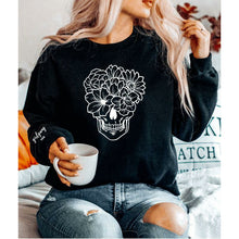 Load image into Gallery viewer, Floral Skull Crewneck
