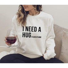 Load image into Gallery viewer, I Need A Huge Glass of Wine Crewneck
