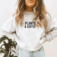 Load image into Gallery viewer, Plants &amp; Coffee. Crewneck
