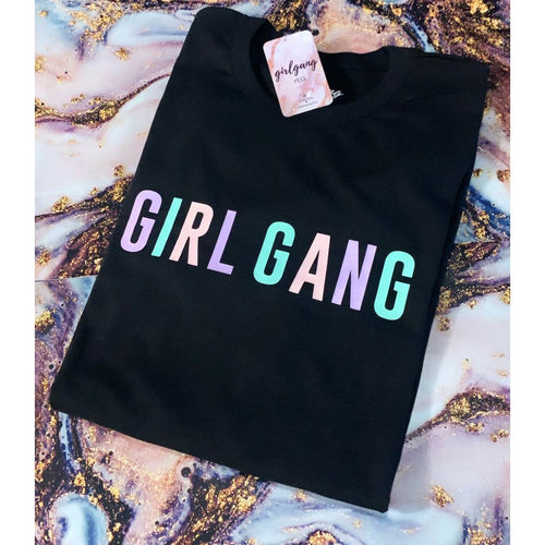 Girl Gang T-Shirt | Pastel Letters